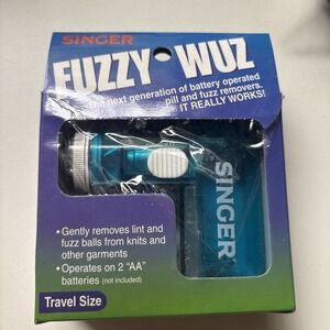 Vintage Singer Fuzzy Wuz Cordless Fabric Shaver & Lint Remover -